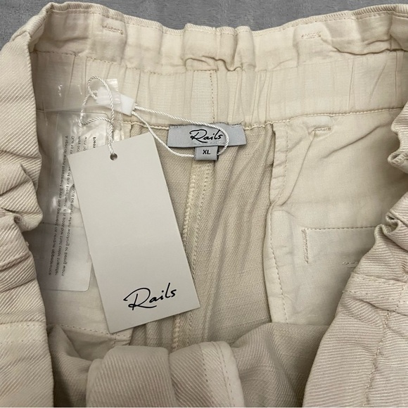 New! Rails Monte Stone high waisted paper bag Shorts 21018 - Picture 9 of 10